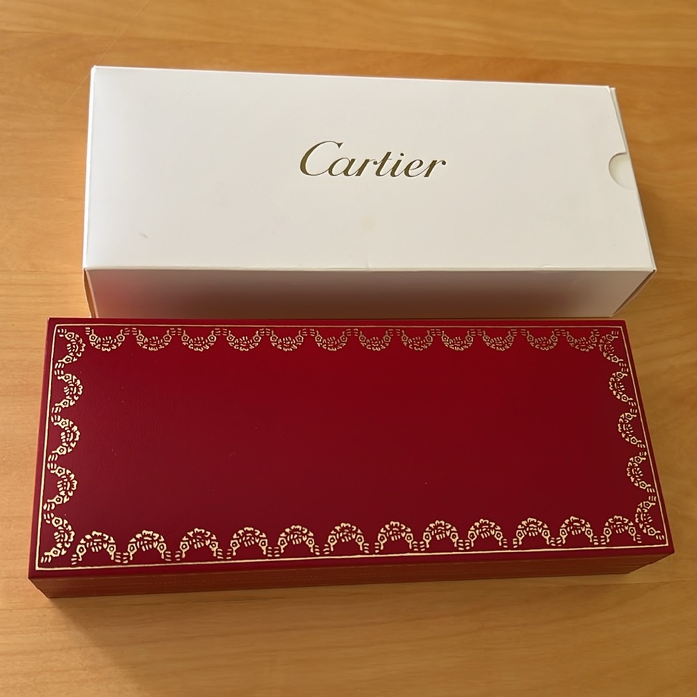 CARTIER Santos de Cartier Ballpoint Pen, Lacquer, Men's, Women's, gray, ST150189 - Picture 9 of 10